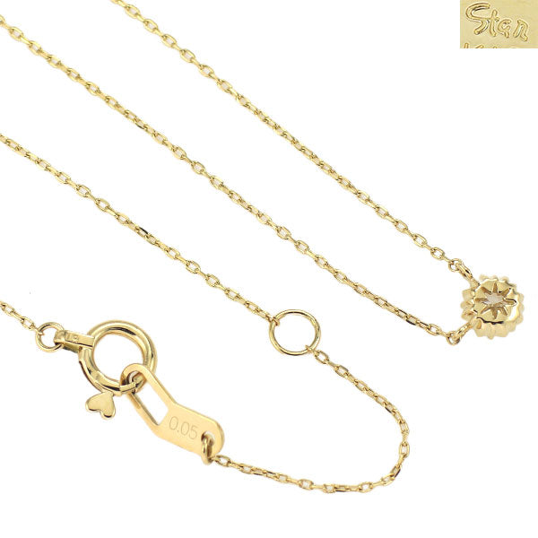 スタージュエリー K18YG ダイヤモンド ペンダントネックレス 0.05ct