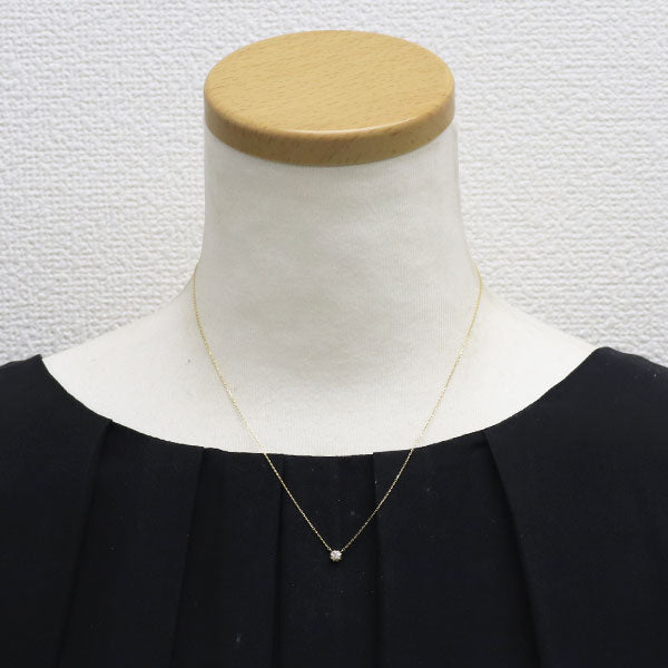 スタージュエリー K18YG ダイヤモンド ペンダントネックレス 0.05ct