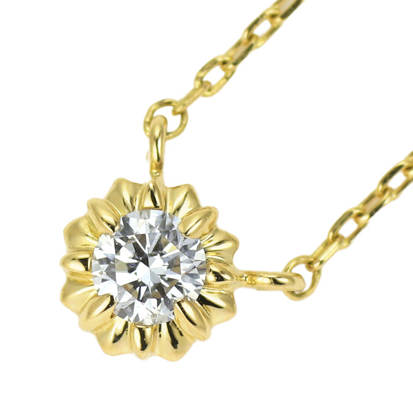 スタージュエリー K18YG ダイヤモンド ペンダントネックレス 0.05ct