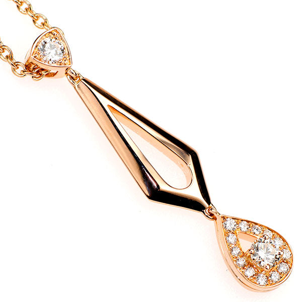 ショーメ K18PG ダイヤモンド ペンダントネックレス ジョセフィーヌ 《セルビー銀座店》【中古】