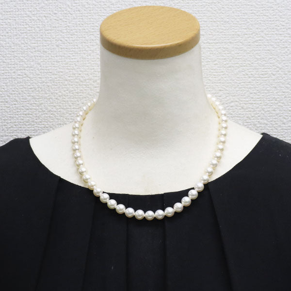 SV アコヤ 真珠/パール ネックレス 径約8.0-8.5mm