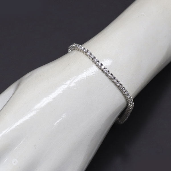 Pt850 ダイヤモンド テニス ブレスレット 2.00ct