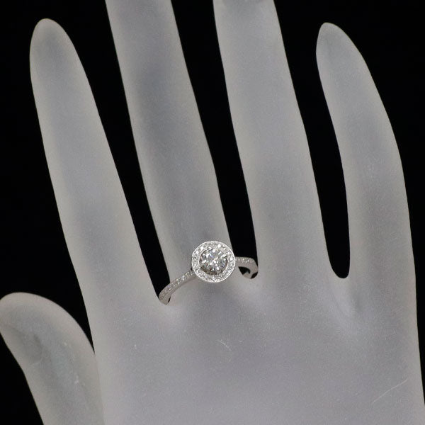 フォーエバーマーク Pt900 ダイヤモンド リング 0.32ct D0.17ct センターオブマイユニバース