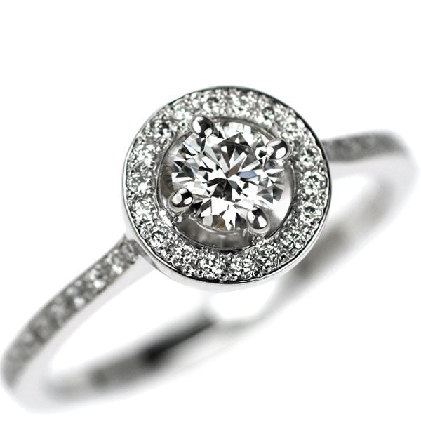 フォーエバーマーク Pt900 ダイヤモンド リング 0.32ct D0.17ct センターオブマイユニバース
