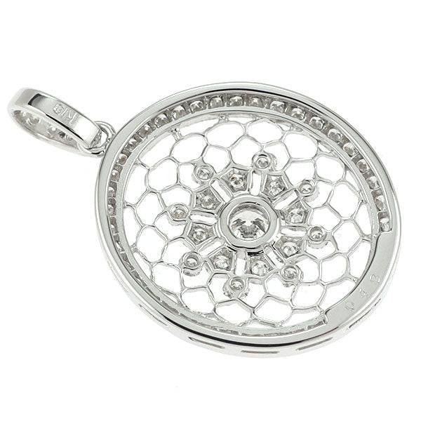 K18WG ダイヤモンド ペンダントトップ 0.48ct