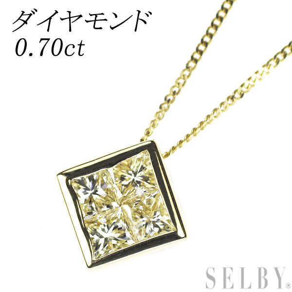 K18YG ダイヤモンド ペンダントネックレス 0.70ct