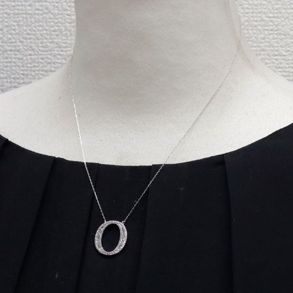 K18WG ダイヤモンド ペンダントネックレス 0.415ct