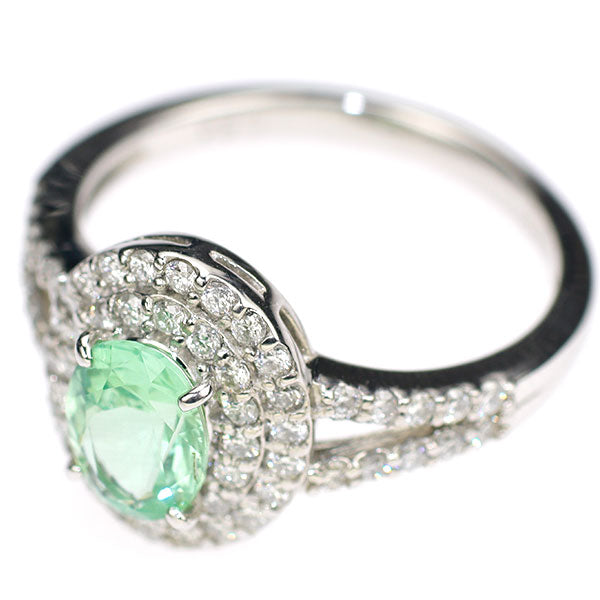 Pt950 特殊検査済バナジウム コーネルピン ダイヤモンド リング 0.92ct  