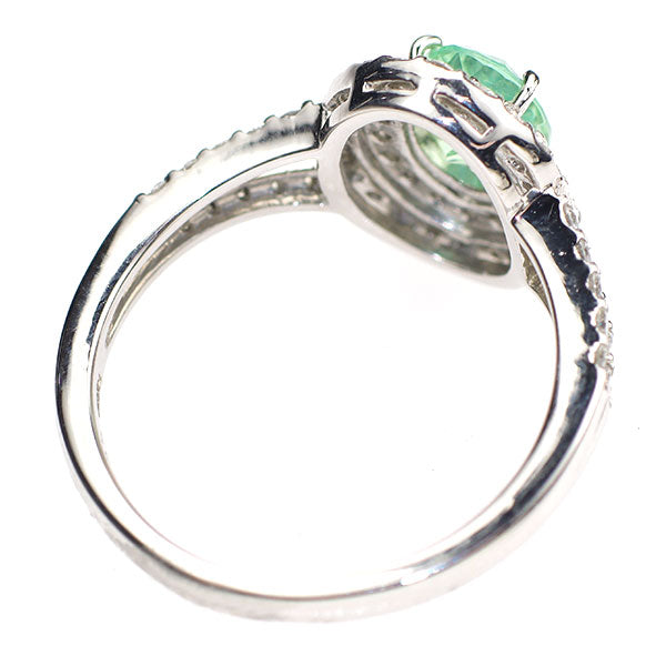 Pt950 特殊検査済バナジウム コーネルピン ダイヤモンド リング 0.92ct  