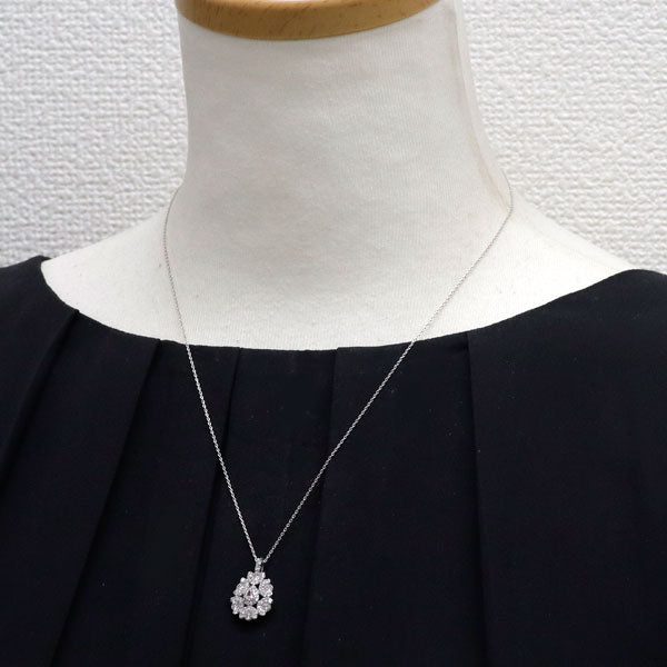 希少 Pt950/ Pt850 天然ピンク ダイヤモンド ペンダントネックレス 0.103ct FPP SI2 D0.86ct