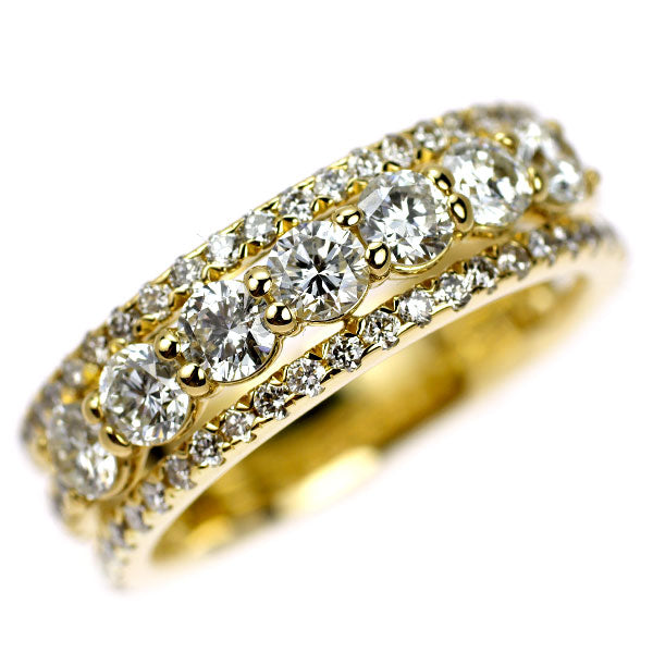 K18YG ダイヤモンド リング 1.85ct