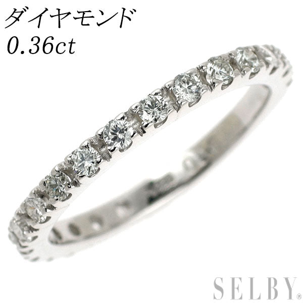Pt950 ダイヤモンド リング 0.36ct セミエタニティ