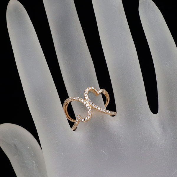 K18PG ダイヤモンド リング 0.34ct