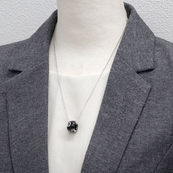 ダミアーニ セラミック/ K18WG ダイヤモンド ペンダントネックレス Dアイコン