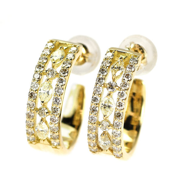 K18YG ダイヤモンド ピアス 0.60ct