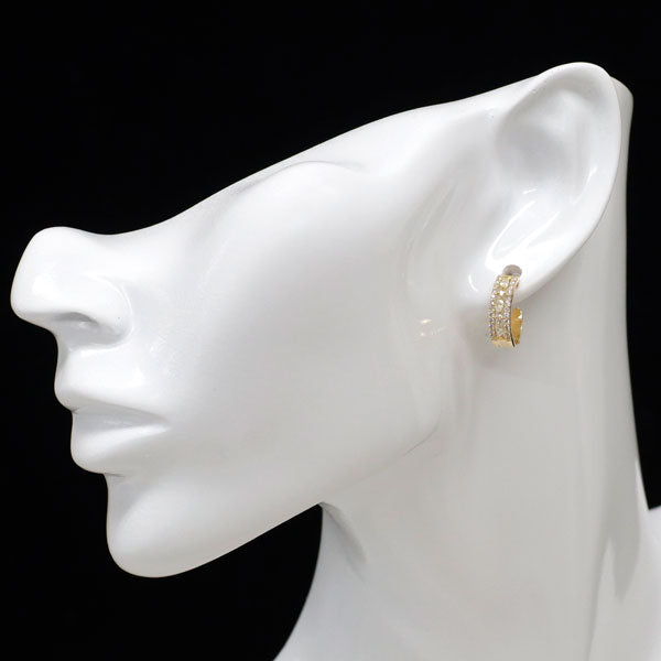K18YG ダイヤモンド フープ ピアス 0.60ct