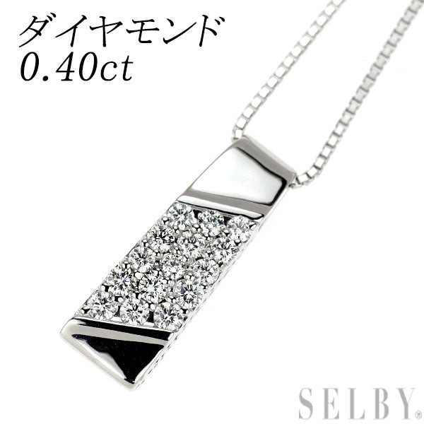 K18WG ダイヤモンド ペンダントネックレス 0.50ct