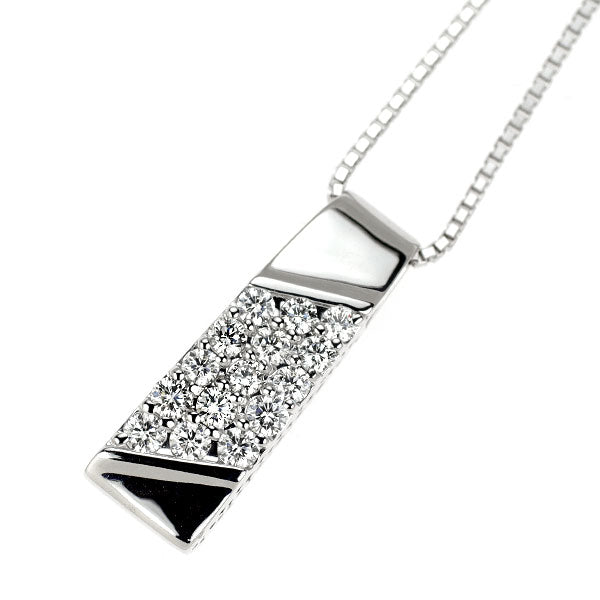 K18WG ダイヤモンド ペンダントネックレス 0.50ct