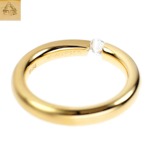 クリスチャンバウアー K18YG ダイヤモンド リング 0.25ct