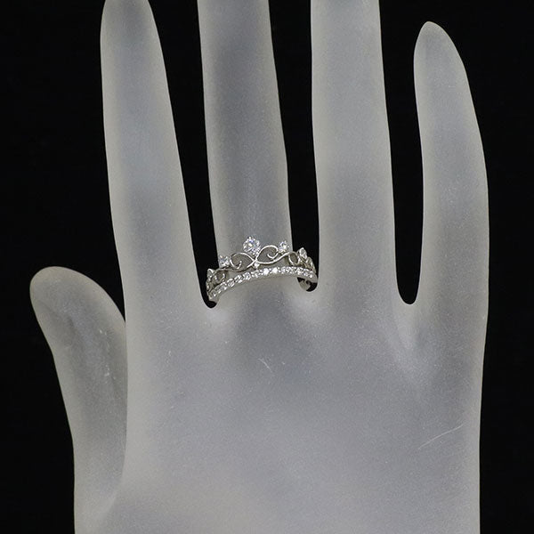 Pt900 ダイヤモンド リング 0.40ct ティアラ