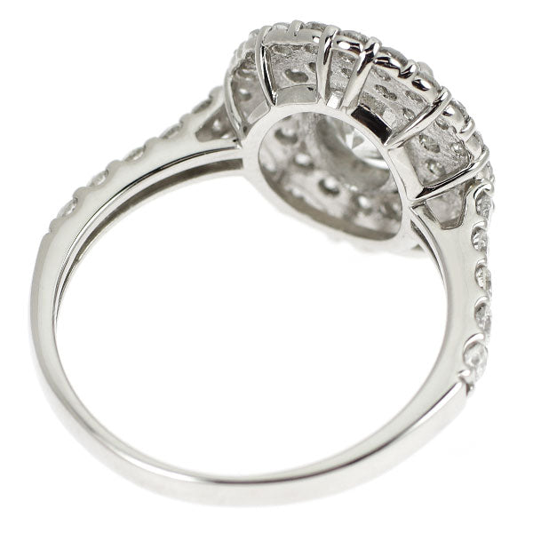Pt950 オーバルカット ダイヤモンド リング 1.057ct D0.88ct