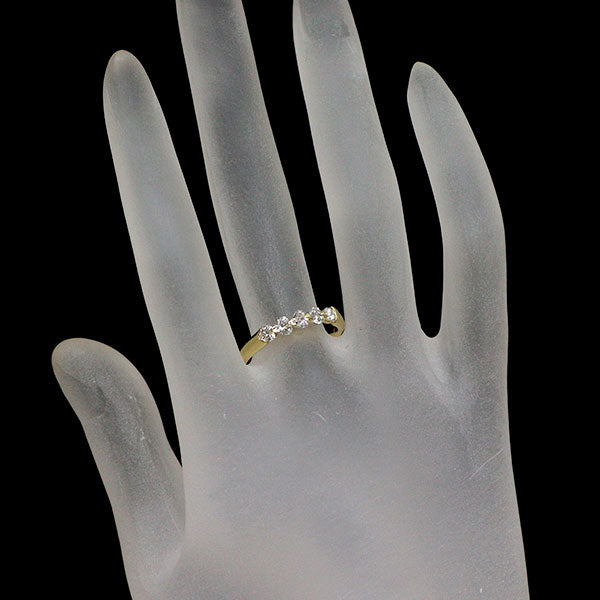 K18YG ハートシェイプ ダイヤモンド リング 0.57ct