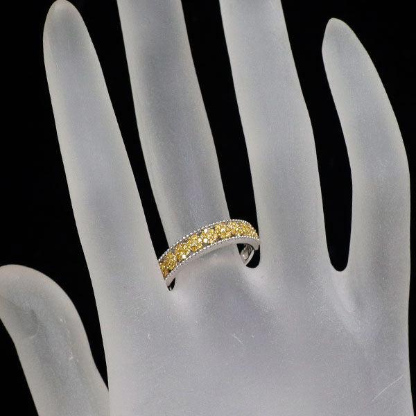 K18YG/WG トリートイエロー ダイヤモンド リング 0.27ct