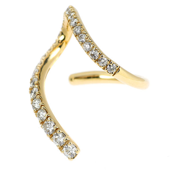 華宝流 K18YG ダイヤモンド リング 1.30ct