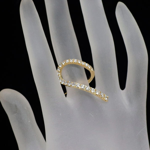 華宝流 K18YG ダイヤモンド リング 1.30ct