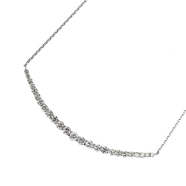 K18WG ダイヤモンド ペンダントネックレス 0.65ct