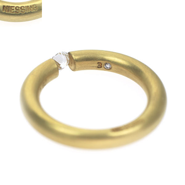 ニーシング K18YG ダイヤモンド リング 0.180ct
