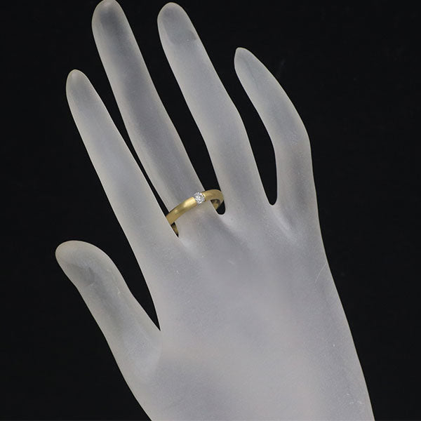 ニーシング K18YG ダイヤモンド リング 0.180ct