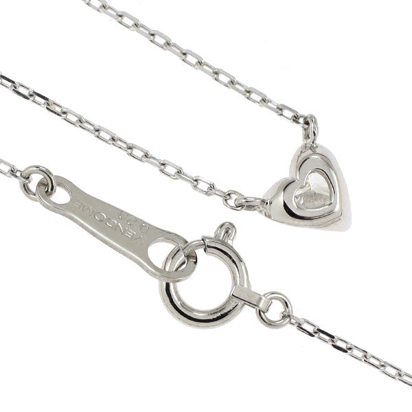 ヴァンドーム青山 Pt950/ Pt850 ハートシェイプ ダイヤモンド ペンダントネックレス 0.23ct