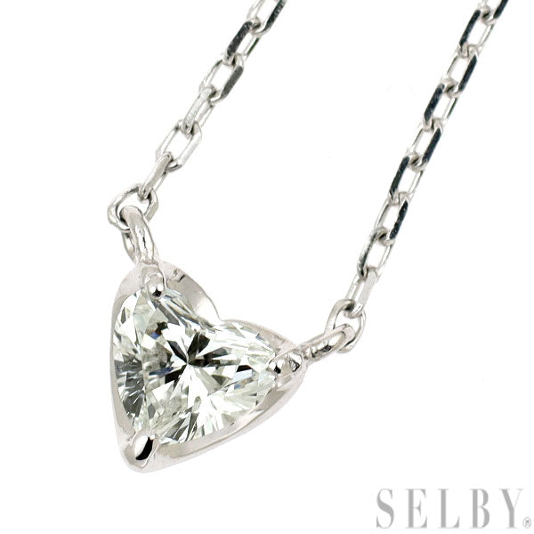ヴァンドーム青山 Pt950/ Pt850 ハートシェイプ ダイヤモンド ペンダントネックレス 0.23ct