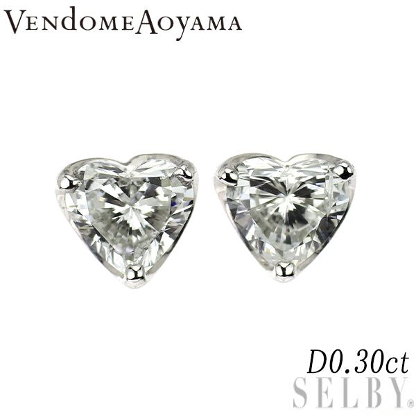 Vendome Aoyama ダイヤモンド ピアス ヴァンドーム青山 Pt950/ Pt900