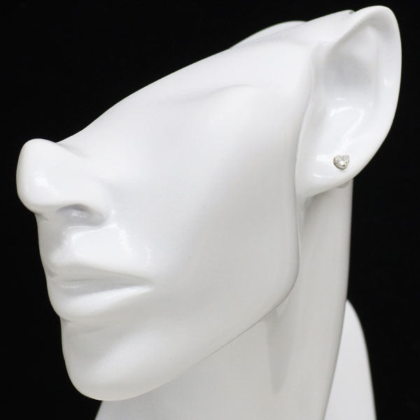 ヴァンドーム青山 Pt950/ Pt900 ハートシェイプ ダイヤモンド ピアス