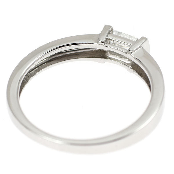 Pt950 エメラルドカット ダイヤモンド リング 0.33ct D IF EX/G