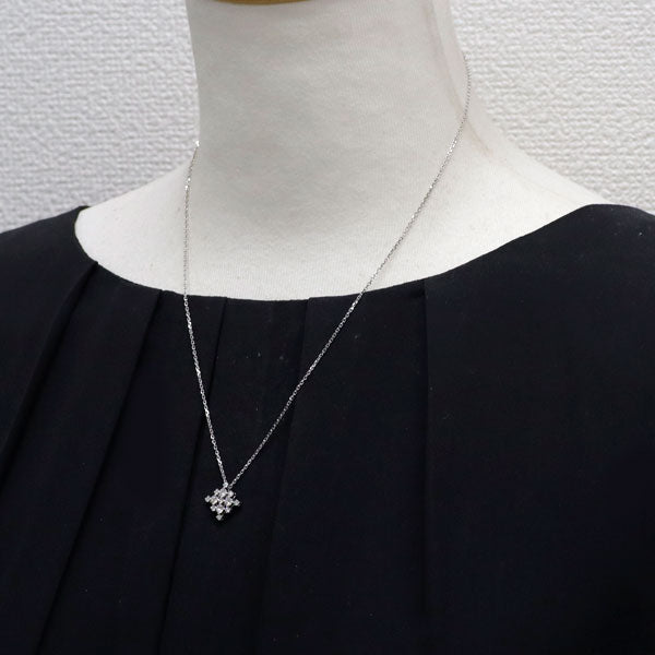 K18WG ダイヤモンド ペンダントネックレス 0.50ct