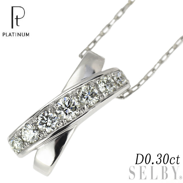 プラチナギルド Pt950/Pt850 ダイヤモンド ペンダントネックレス 0.30ct