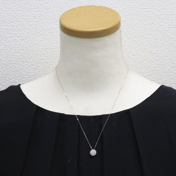K18WG ダイヤモンド ペンダントネックレス 0.40ct