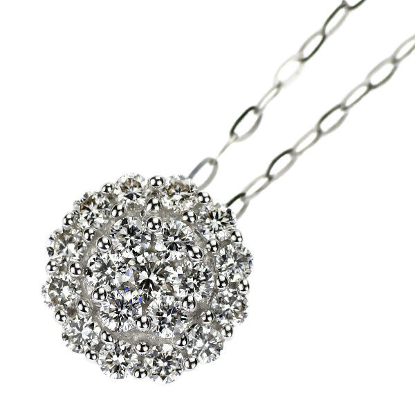 K18WG ダイヤモンド ペンダントネックレス 0.40ct