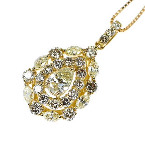 K18YG ダイヤモンド ペンダントネックレス 1.00ct