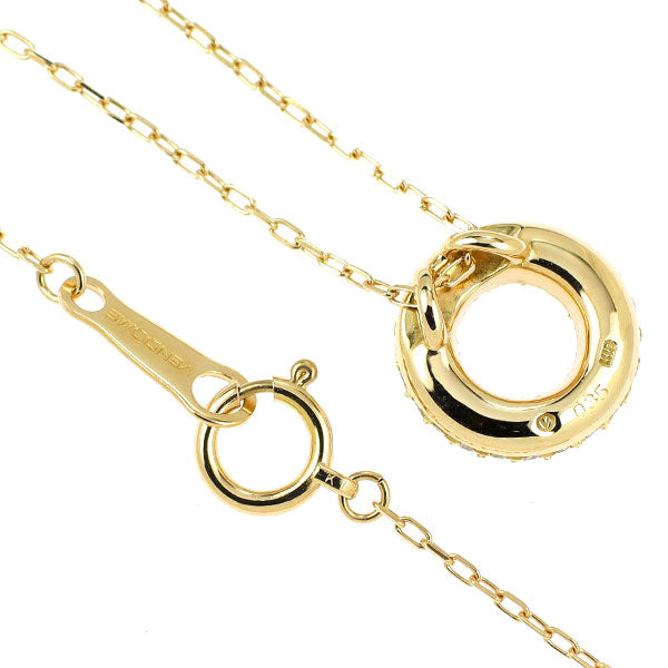 ヴァンドーム青山 K18YG ダイヤモンド ペンダントネックレス 0.35ct