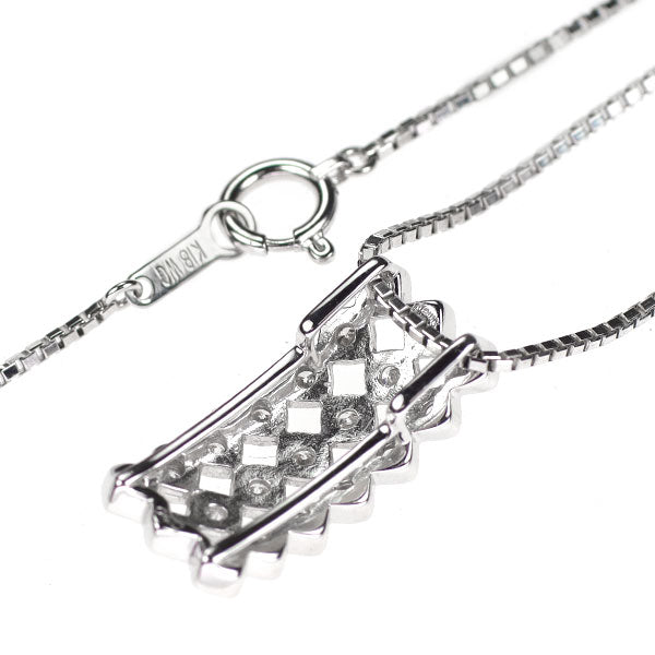 K18WG ダイヤモンド ペンダントネックレス 0.40ct