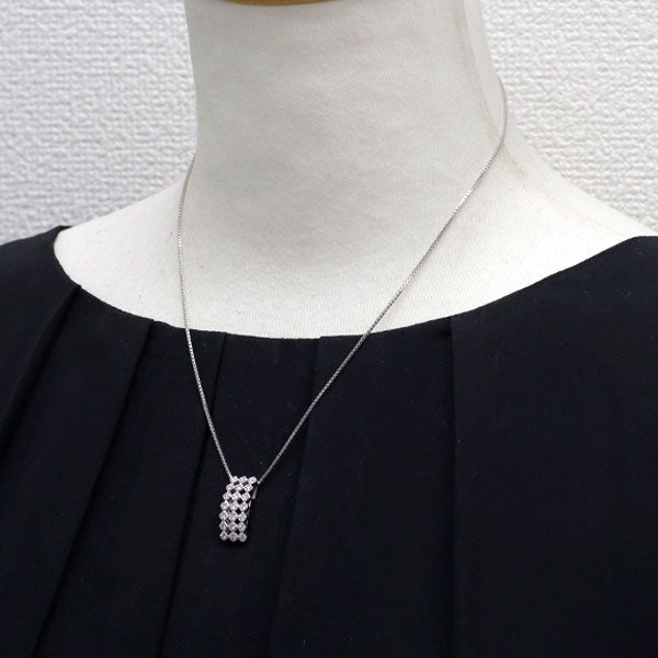 K18WG ダイヤモンド ペンダントネックレス 0.40ct