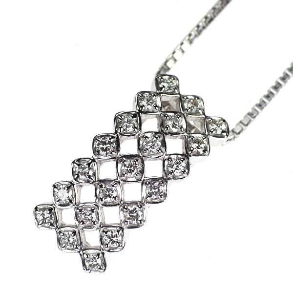 K18WG ダイヤモンド ペンダントネックレス 0.40ct