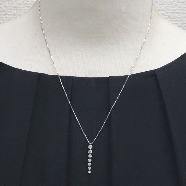 Pt850 ダイヤモンド ペンダントネックレス 0.50ct