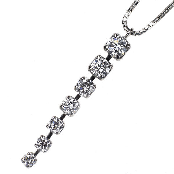 Pt850 ダイヤモンド ペンダントネックレス 0.50ct