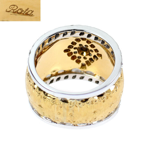 Rota Walter/ロタ ウォルター K18YG/WG ダイヤモンド リング