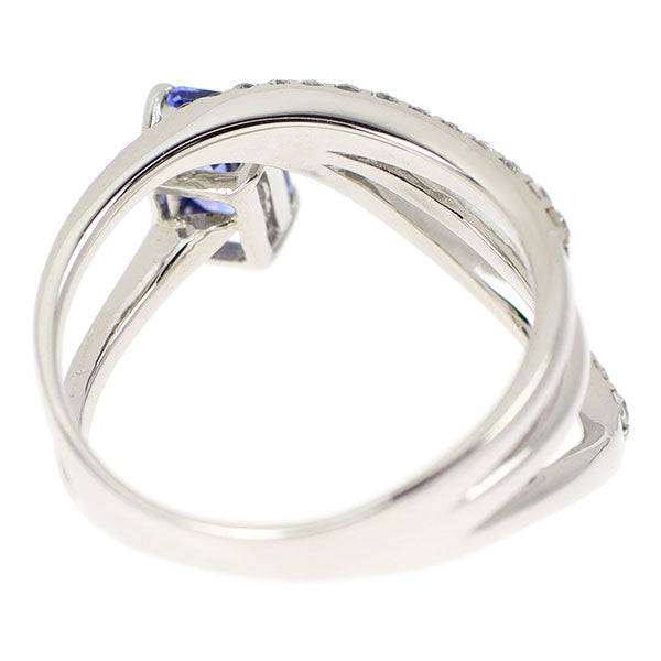 Pt900 タンザナイト ダイヤモンド リング 0.57ct D0.22ct